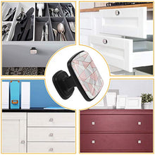 Sfondo geometrico oro rosa Pomelli per Porta Set di 4 Pomelli per Mobili Manopole per Cassetti Cucina Armadio Vetro