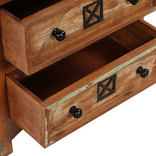 FAMIROSA Cassettiera 60x30x75 cm in Legno Massello di Recupero