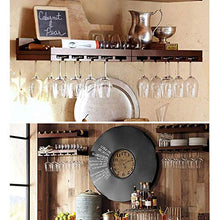 QTWW Armadietto per Vino/portabottiglie Vintage in Legno massello a Parete Vintage Sh Mensola a Muro per Bar Ristorante, A.
