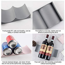 Weilifang Bottiglia di Vino Rack plastica Beverage Vino portabottiglie Holder Bagagli Anti-Slip la Bottiglia di Acqua Supplies Organizzatore da Cucina, Blu-Chiaro