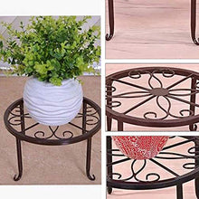 2 scaffali per Fiori in Metallo,Piante in Vaso Portavasi Metallo,Retro Metal Rack Rotonda in Ferro battuto,Flower Pot Iron Plant Stand,per Interni e balconi