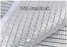 Tende da sole Ombra Panno di alluminio resistente ai raggi UV traspirante calore Shading netto della vela con occhielli 75% Sunblock Tenda for le piante del prato di fiori (Dimensione: 4M × 6M) Dimens