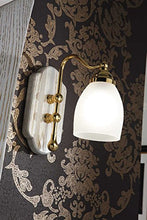 Mobile da bagno con cassetti e specchio rettangolare - Misura: L.86 P.54 cm - Finitura: Finitura Decap� bianco oro - Top: Top in marmo travertino - 100% made in Italy
