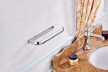 Flybath Anello Asciugamano Anelli Portasciugamani Aperto Portasciugamani in Ottone Lucido Finitura Argento Cromato a Parete