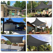BJH Tenda Rettangolare in Tela Impermeabile per terrazze a Vela, con Corda 95% UV-Adatto per Prato da Giardino per terrazze