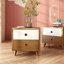 Comodino Moderno Semplice, Mini Armadio in Stile Nordico Armadietto di stoccaggio Spaziale Divano di stoccaggio Laterale Armadio carico 300 kg-61x38x42 cm FANJIANI