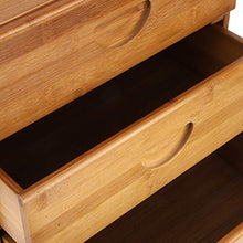 HYM Bamboo Comodino con 3 Cassetti Bed Stand Cabinet Bedroom Decoration Mobili Organizer