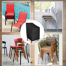 zhibeisai Coperchio di Protezione Impermeabile Patio Copertura della Sedia da Giardino mobili da Giardino impilabile Lounge Sedile