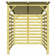 Festnight Capanno per Legna da Ardere in Pino Impregnato 170 x 170 x 180 cm