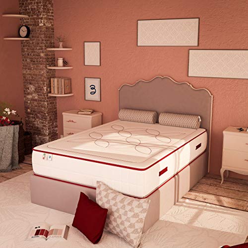Baldiflex Emporio Materasso Amour 120x190 cm 4 cm Memory e 18 cm Waterfoam Alto 24 cm Rivestimento sfoderabile e Lavabile
