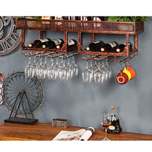 mmmy Portabottiglie, Portabottiglie Wine Bar Contemporaneo Calici in Vetro da Champagne a Parete Porta calici, Acciaio Inossidabile