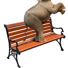 Panchina Giardino Terrazza Panche per Tempo Libero All'aperto, Panca da Esterno Resistente Aintemperie con Struttura Ghisa e Legno Massello Anticorrosivo, Panchine Decorative retrò per Portici Prati