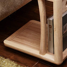 DGHJK Mobili per la casa, tavolino da caffè Comodino Quadrato in Legno massello Comodino a 2 Strati può spostare la scrivania del Computer