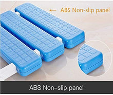 Sgabello per Doccia Pieghevole a Parete, Sgabello in plastica ABS Luminoso Non Facile da sbiadire, Non Facile da Indossare Adatto/Antiscivolo Soggiorno Cucina Bagno 0416 (Colore: Blu)