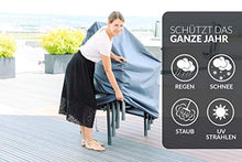 Chefarone telo impermeabile copri sedie da giardino – Telo impermeabile esterno per arredo giardi-no – Copri sedia robusto e spesso – 67x67x110 cm – Celeste – Con cordone di sicurezza e custodia
