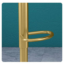 Swivel Bar Stool Counter Altezza Rotonda Alta-densità Spugna Sedia Regolabile Pub Sgabello con Pogatura Cromato E Schienale 360 Gradi Rotazione Alta Sgabello