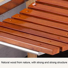 Seggiolino da Doccia Panca Bagno in Legno Massello Sgabello Pieghevole in Acciaio Inox Sedia da Bagno Home Corridoio a Parete Corrimano Banco Scarpetta Max. 160kg