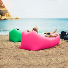 Lettino da Viaggio Lettino da Viaggio Gonfiabile Lounger Divano con Bagagli Air Bag Hammock Gonfiabile Divano Fit for Il Viaggio, Campeggio, Piscina e Spiaggia, con Il Sacchetto 5-26 (Color : Pink)
