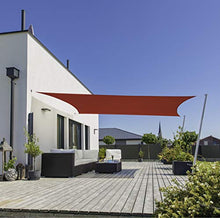 Windhager Sonnensegel Cannes 10779-Tenda Parasole Rettangolare, Giardino e terrazza, Resistente ai Raggi UV e alle intemperie, Colore: Rosso, 4 x 5 m