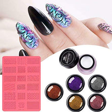 Set per unghie, scultura 4D Set di stampi per nail art Kit per la decorazione di arte per unghie Modello di stampa Polvere di bellezza per unghie e gel di cristallo per unghie unghie scultura 4D