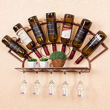 LHQ-HQ Wine Rack Holder Vino del Metallo a Parete Wine Rack della Decorazione della casa del Vino Display Stand Safe And Wine Stabile Porta 7 Bottiglie