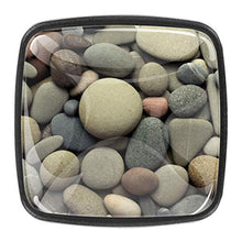 Piccola pietra di mare da vicino Pomelli per Porta Set di 4 Pomelli per Mobili Manopole per Cassetti Cucina Armadio Vetro