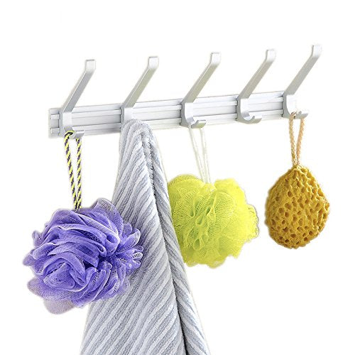 MBYW Portasciugamani Moderno e Minimalista Alto carico Portasciugamani Elegante da Bagno Mensola portaoggetti Appendiabiti da Bagno Appendiabiti da Cucina Appendiabiti da Parete, 5