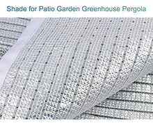 Telo Ombreggiante, Patio Foglio di Alluminio Riflette Panno Ombra, 75% Protezione UV Bordo nastrato, tonalità for Giardino Serra Pergola (Size : 4m x 4m)