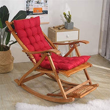 eewopjkj Cuscino per Sdraio Supporto per Schienale Alto Addensare Cuscino per Sedia Relax Extra-Large Cuscino reclinabile Cuscini per Sedia a Dondolo Cuscini da Giardino-Rosso 40x110 cm