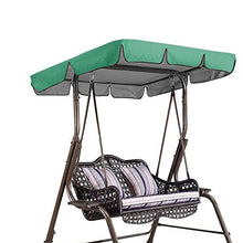 Torlia Tettuccio di Ricambio per Altalena da Esterno per Sedia a Dondolo, Copertura di Ricambio Impermeabile per Altalena da Giardino, Patio, Altalena-Verde scuro_195 * 125 * 15 cm