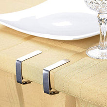 GYFHMY Clip per tovaglia, 20 Clip di Fissaggio per Tavolo da Picnic Flessibili in Acciaio Inossidabile, Argento Non Facile da deformare, Superficie Liscia, per la Cena di Nozze a casa