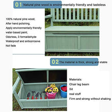 Panche da Giardino in Legno massello con gavoni, Panca da Giardino con braccioli e Schienale, Mobile Contenitore per sedie da Giardino per Esterno, Adatto per Prato, Veranda