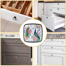Pavoni e fiori 4 PCS Pomelli per Porta, Pomolo per Mobile, Pomelli per Mobili con Viti, Maniglia per Armadietto, Pomelli per Porta, Pomelli per Cassetti per Porta, Armadio, Cassetto e Credenza