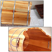 NUBAOgy Pediluvio Per Uso Domestico, Pediluvio, Pediluvio In Legno, Vaschetta Per Pedicure, Vasca Per Piedi In Legno Massello, Secchio Per Pedicure Massaggio, Con Innalzamento Del Coperchio, 50 * 40 *