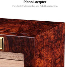 AMOYEE Sigaro Sigaro Sigare Humidor Partizione separata Tre Strati di Natural Mellow Cedar Legno Verniciato armadietto di Sigaro