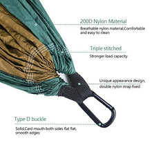 flintronic Amaca da Giardino, Amaca da Esterno per Giardino, Massima capacità di Carico 300KG, Amache di Cotone per Esterno Campeggio Viaggio, 2xMoschettoni Premium, 1xCinghia in Nylon Inclusi, Verde