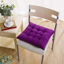 Picturesque, morbido cuscino per sedia da pranzo, 38 x 38 cm, Poliestere, Viola, 4PCS