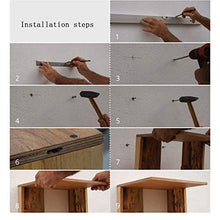 XJL Camino retrò retrò Comodino A Parete Montata A Parete Display Rustico Display Decor Decor Shelf for La Casa Deposito di Legno