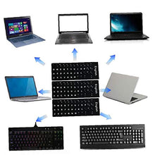 Keyboard Stickers Sostituzione Inglese Non Trasparente Con Sfondo Nero Su Bianco Lettering Per Notebook Desktop Decorazione Parete 3pcs