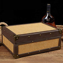 Humidor per Sigari Scatola per Sigari Antica A Quattro Zone A Due Strati Scatola per Sigari da 50 Pezzi Materiale in Legno di Cedro in Stile Antico Design Cavo con Umidificatore Termometro