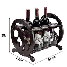 Wine Rack, Vino Rack supporto di vetro di vino continentale creativo di legno solido Indipendente Contro calice di vetro di vino di stoccaggio Rack Wine Rack Cabinet Living Room decorazione della casa
