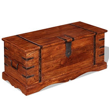 XINGLIEU Baule portaoggetti Marrone, Baule portaoggetti in Legno, Tavolo supplementare, 90 x 40 x 40 cm