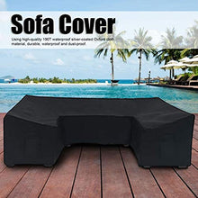 Salaty Resistente Impermeabile 321X155 X 76Cm / 126,4X61X29,9In Copridivano Impermeabile, Copridivano per Divano, per Divano da Soggiorno a Forma di U, Esterno