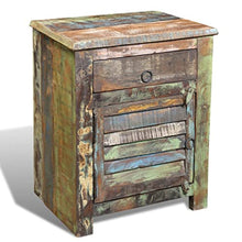 vidaXL Mobile Multicolore Legno Riciclato con Tavolo 1 cassetto 1 sportello