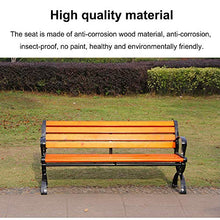 household products Panchine per Terrazze da Giardino, Panchine per Esterni con Braccioli Schienale, Panchine per Esterni in Ghisa in Legno Anticorrosivo, per Strada/Piazza/Prato
