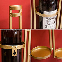 Portavini Portabottiglie retrò A Parete, Espositore per Vino in Ferro Battuto, Portabottiglie da Cucina per Ristorante, Portabottiglie, 5 Bottiglie