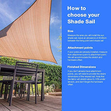 Cool Area Tenda a Vela Quadrata 4 x 4 Metri, Vela Ombreggiante Impermeabile Protezione Raggi UV per Giardino Balcone Terrazza, Sabbia