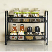 LYM &ripiano di stoccaggio Mensole da Cucina, Tavolo di stoccaggio for la casa Rack di stoccaggio Rack Multifunzione - Doppio Strato Scaffale di Finitura