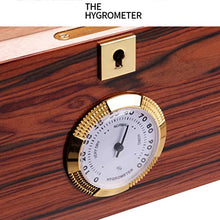 Accessori e umidificatori per sigari Cigar Cabinet A Doppio Strato Alto-Trasparente Piano Tetto Apribile Humidor Cedar Legno Vernice di Alta qualità in Legno Regalo Migliore