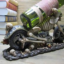 Vino Personalizzato Scheletro Modello di Moto Portabottiglie Decor Resina Testa di Teschio Bicchieri Ornamento Artigianale Accessori per La Casa E Pub Bamboomodel